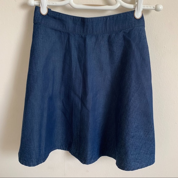 Denim Circle Skirt - Picture 2 of 4